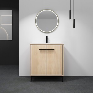 Single Sink Bathroom Vanity, With 2 Soft Closing Doors, Bathroom Vanity With Top Sink, Modern Bathroom Storage Cabinet - 1 of 4