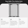 BalanceFrom Walk Thru Safety Gate for Baby and Pets, Doorways, Stairways, Hallways, Fits 29.1-33.8 Inch Openings, 36 Inch Height, Graphite - 3 of 4