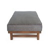 Christopher Knight Home Temzyl Modern Cocktail Upholstered with Rubberwood Ottoman - 4 of 4