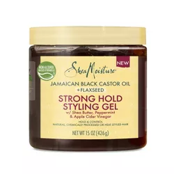 SheaMoisture Jamaican Black Castor Oil + Flaxseed Strong Hold Styling Gel - 15oz