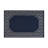 Gulches 5'3" x 7' Navy Outdoor Area Rug - Timeless Elegance for Your Space - 2 of 4