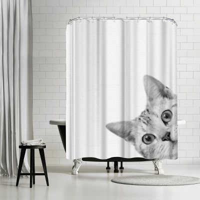 Americanflat Cat by Nuada 71" x 74" Shower Curtain