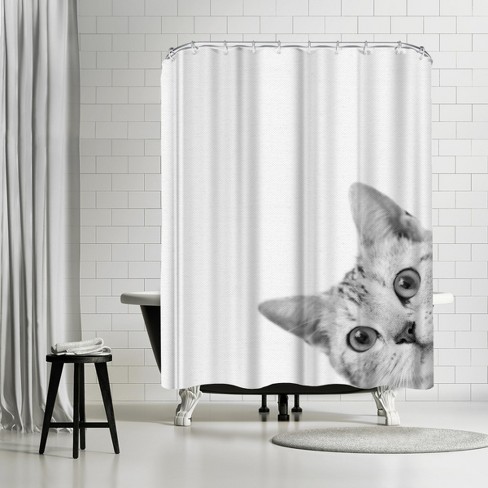 Nuada 71 X 74 Shower Curtain Target, Target Black Fabric Shower Curtain
