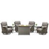 Gymojoy  Outdoor 5 Inch Swivel Chairs Glider Chairs with Fire Pit Table - 2 of 4