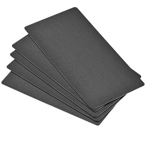Unique Bargains DIY Laser Printing Office Engraving Blank Metal Card 5 Pcs - 1 of 4