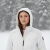 Women’s Canada Weather Gear Hooded Hybrid Puffer Jacket – Lightweight Insulated Softshell Sleeves, Full-Zip - 4 of 4