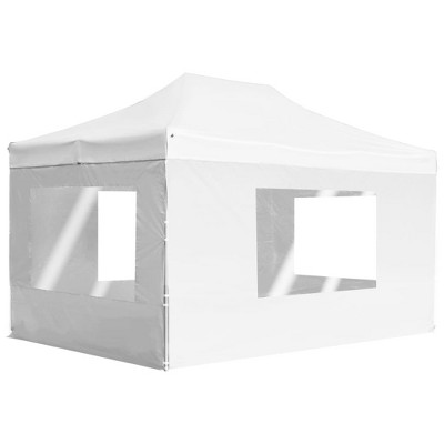 vidaXL Professional White Folding Party Tent-14.8'x9.8'-UV Protected-Oxford Fabric & Aluminum Alloy Frame