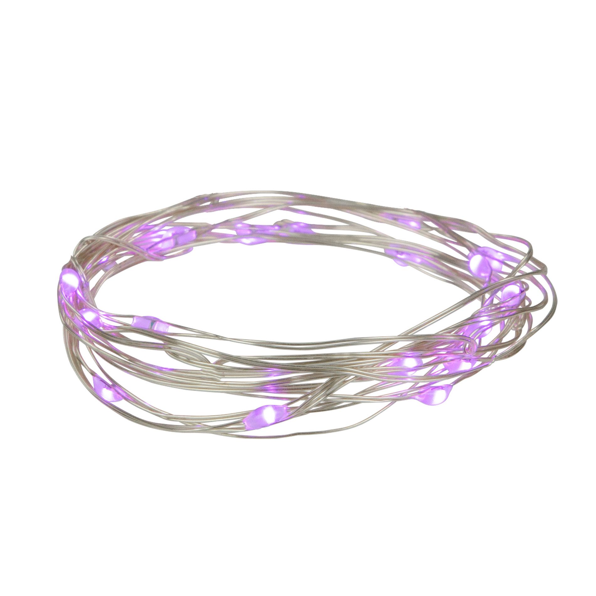 Northlight LED Micro Fairy Christmas Lights - Purple - 6ft Copper Wire - 20ct