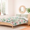 Angela Minca Xmas branches white Duvet Cover + Pillow Sham(s) - Deny Designs - 2 of 4