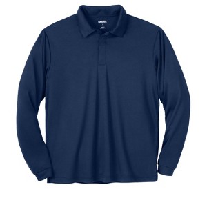 KingSize Men's Big & Tall No Sweat Long Sleeve Polo - 1 of 4