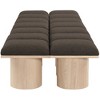 Meridian Furniture,Pavilion Boucle Fabric Bench - 3 of 4