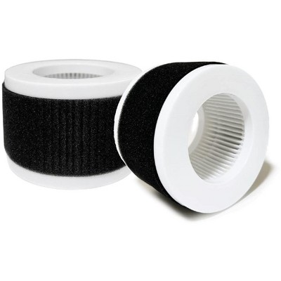 Nispira 2-in-1 True HEPA Replacement Filters Compatible with Pro Breeze Mini Air Purifier PB-P02 PB-P02F, 2 Packs