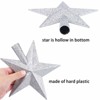 Aoibox 8 Inch Silvery Glitter Star Christmas Tree Topper Plastic Crown Decoration Fits 5 to 8 ft Tree 1 Piece Holiday Ornament - 3 of 4