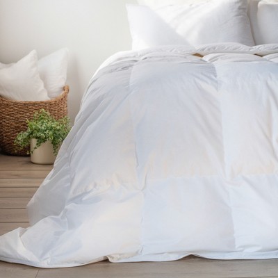 Full White Cotton Feather & Down Duvet Comforter