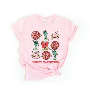 Simply Sage Market Women's Cowgirl Valentine Disco Short Sleeve Graphic Tee - 1 of 4