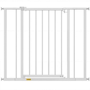 FDW 27/30/36”Tall Dog Gate for Stairs & Doorways,Walk-Through Metal Pet Gate for Indoor Use,Adjustable Safety Gates for Pets - 1 of 4