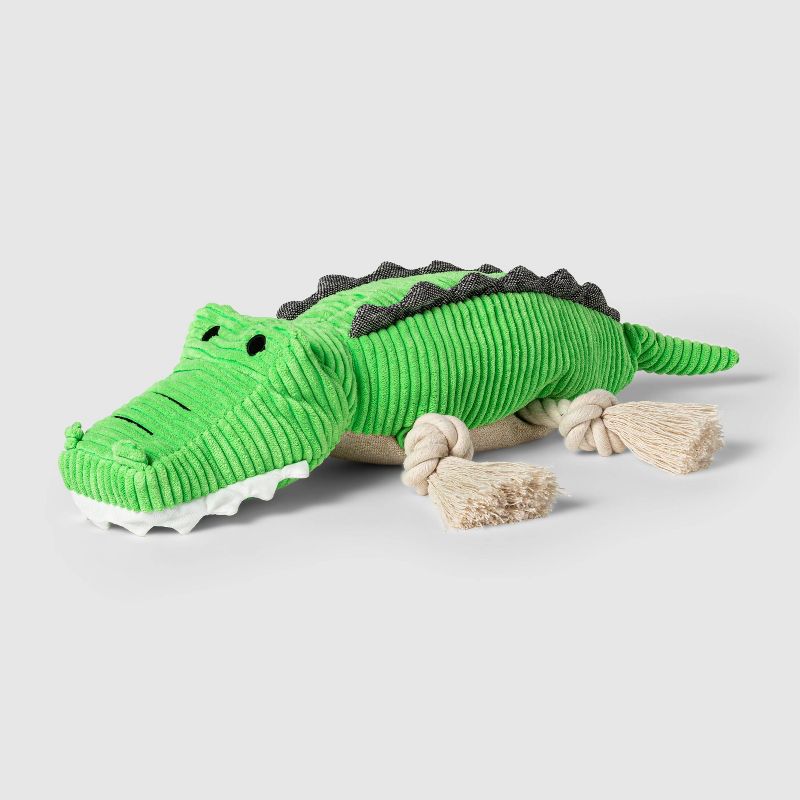 Gator Plush Dog Toy - Green - L - Boots &#38; Barkley&#8482;, 1 of 11