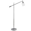 Swing Arm Floor Lamp with Glass Cylindrical Shade - Lalia Home - 3 of 4
