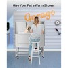 50" Professional Dog Grooming Bathtub - Large Capacity Stainless Steel Dog Bathing Station with Faucet - 3 of 4