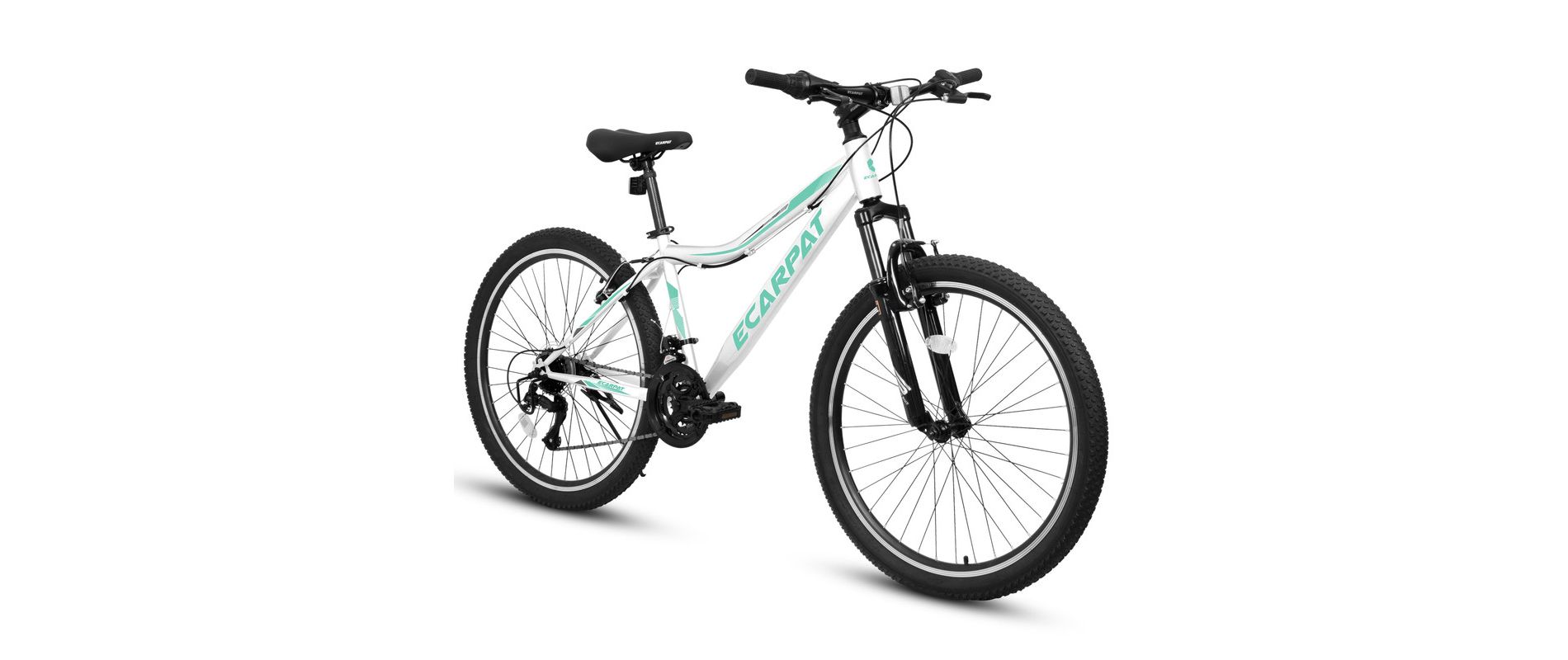 Aukfa 26 Inch Mountain Bike for Adults & Teens - 21 Speed, Front Suspension, Dual Disc Brakes, Carbon Steel Frame