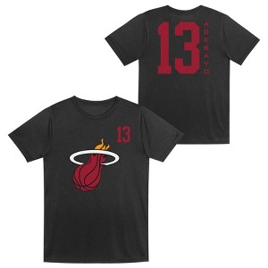 NBA Miami Heat Boys' Bam Adebayo Performance T-Shirt - 1 of 3