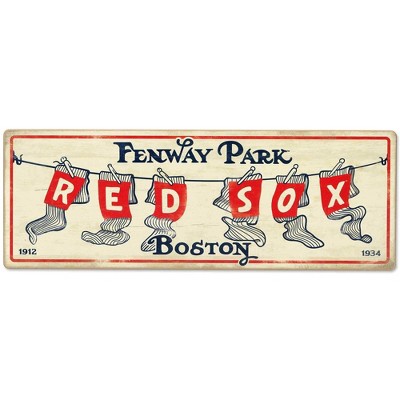 Boston Red Sox Mlb Team Logo Wooden Style Style Nice Gift Home