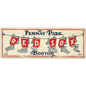 MLB Boston Red Sox Baseball Tradition Wood Sign Panel - 1 of 4