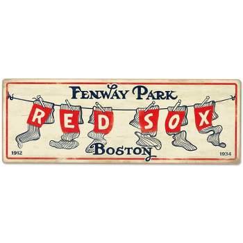 MLB Boston Red Sox Baseball Tradition Wood Sign Panel