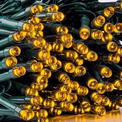 Joiedomi 200 Orange Led Green Wire String Lights, 8 Modes : Target