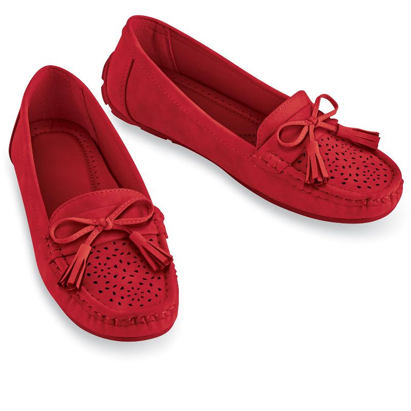 Collections Etc Decorative Tassel Moccasins, 3 of 5