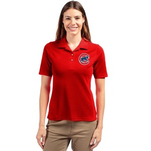 Chicago Cubs Cutter & Buck Virtue Eco Pique Recycled Womens Polo - 1 of 1