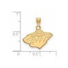 Black Bow Jewelry 14k Yellow Gold Minnesota Wild NHL Small Pendant - 2 of 3
