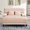 Whisen 57.1" Modern Chenille Chaise Lounge Sofa & Sofa Bed, Lounge Couch Chair with Adjustable Backrest - 3 of 4