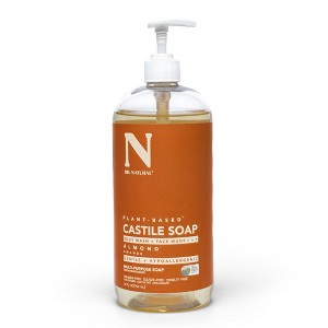 Dr. Natural Castile Liquid Soap - Multi-Use Body Wash, Shampoo and Face Wash - Hydrating Body Soap for Skin, Hair, Pets and Home - Almond - 32 oz - 1 of 1