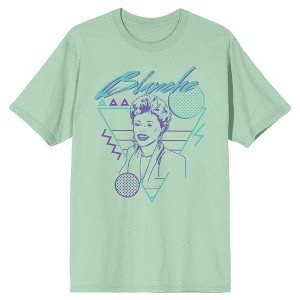 Golden Girls Blanche Retro Art Men's Light Green T-shirt - 1 of 1