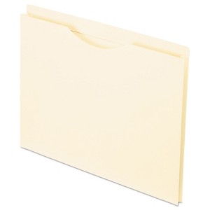 Pendaflex Manila Reinforced File Jackets, 2-Ply Straight Tab, Letter Size, Manila, 50/Box - 1 of 1