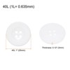 Unique Bargains Resin Snap Fastener Round Flat 4-Hole Sewing Buttons 10 Pcs - 2 of 4