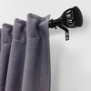 Lumi Home Furnishings 72"x144" Decorative Drapery Single Rod Set with Cage finials Oil Rubbed Bronze - 2 of 4