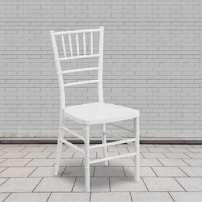White Resin Stackable Chiavari Chairs for Banquet and Event
