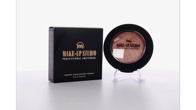 Lumiere Highlighting Powder - Champagne Halo by Make-Up Studio for Women - 0.25 oz Powder, 2 of 8, play video
