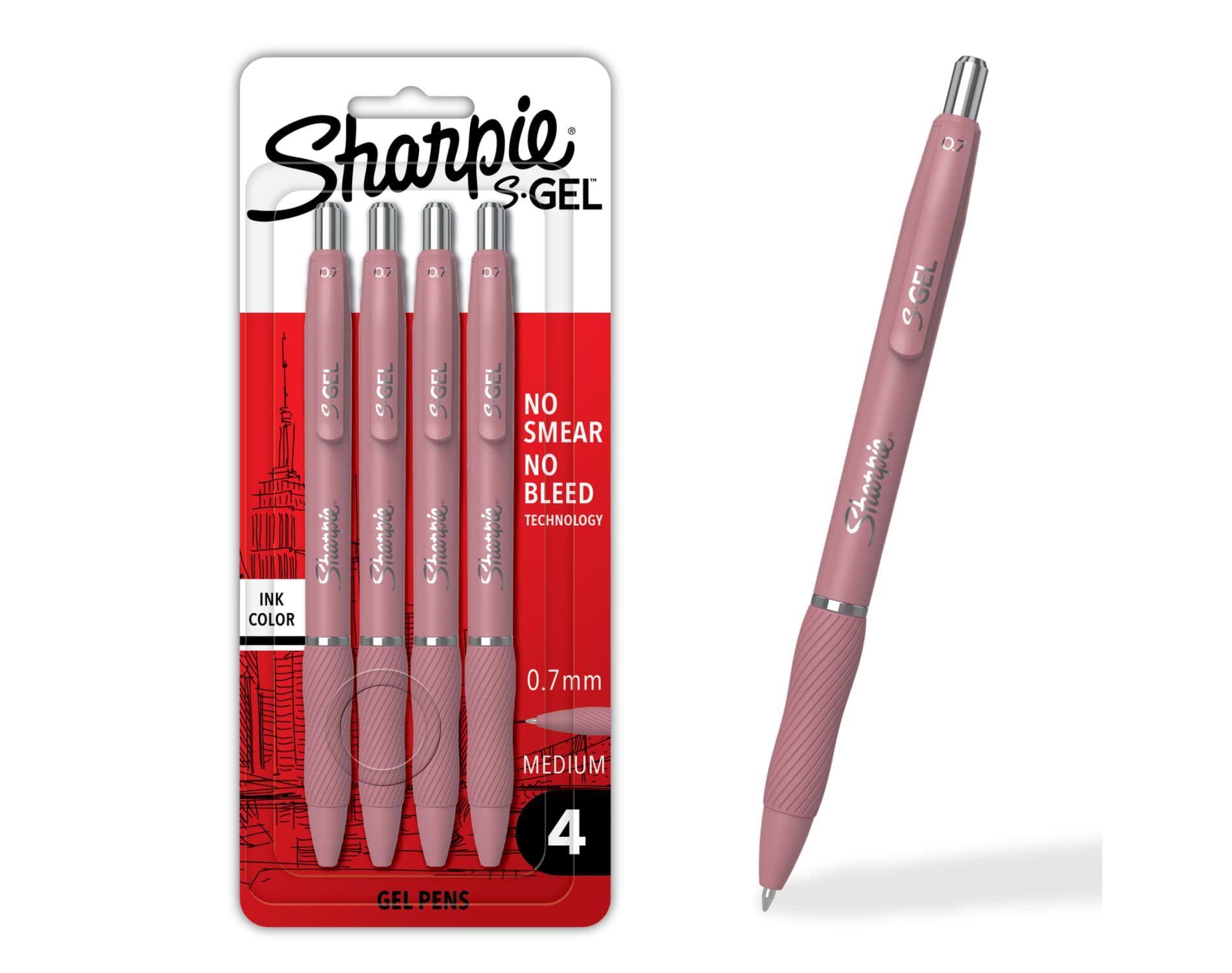 Sharpie 4ct S-Gel Bold Blush