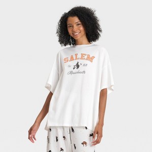 Women's Halloween Oversized Sleep T-Shirt - Hyde and EEK! Boutique™ - 1 of 4