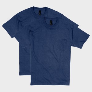Hanes Beefy-T Unisex Pocket T-Shirt, Value 2-Pack - 1 of 4