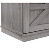 CENGHU TV Stand for Television up to 65" , Modern Mid Century Entertainment Center with Sliding Barn Door, Storage Cabinet Table Living Room, Grey - 4 of 4