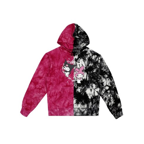 My melody and 2025 kuromi split pullover hoodie