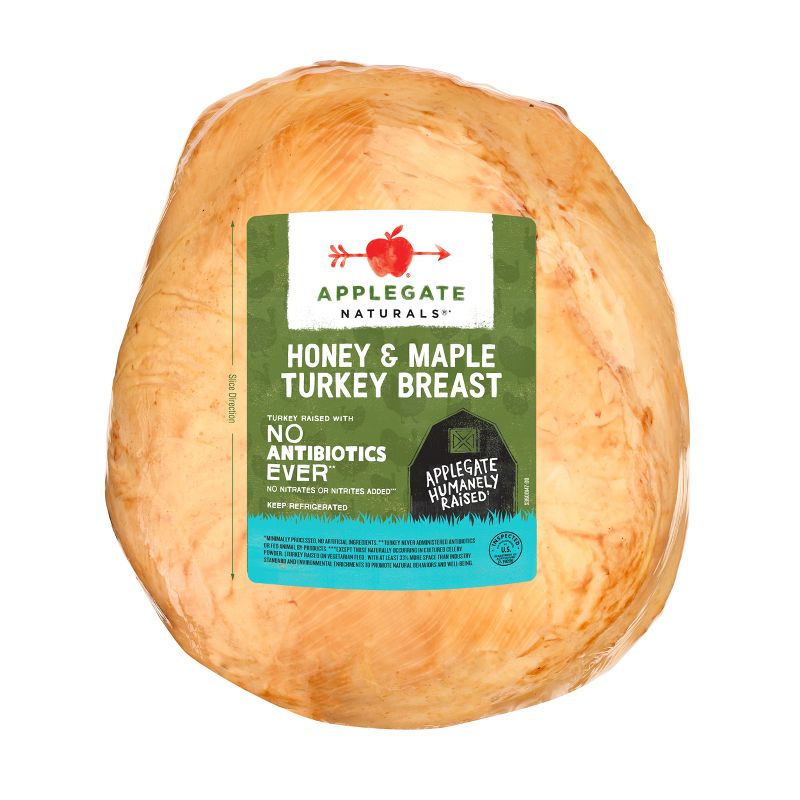 Applegate Naturals Honey &#38; Maple Turkey Breast - Deli Fresh Sliced - price per lb, 1 of 6