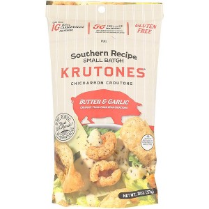 Southern Recipe Small Butter and Garlic Croutons - 6 pack, 2 oz - 1 of 3