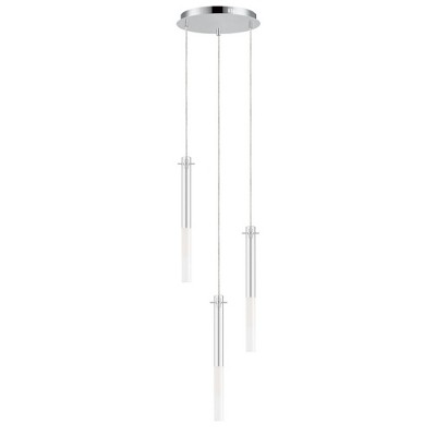 ET2 Lighting Pipette 3 - Light Pendant in  Polished Chrome