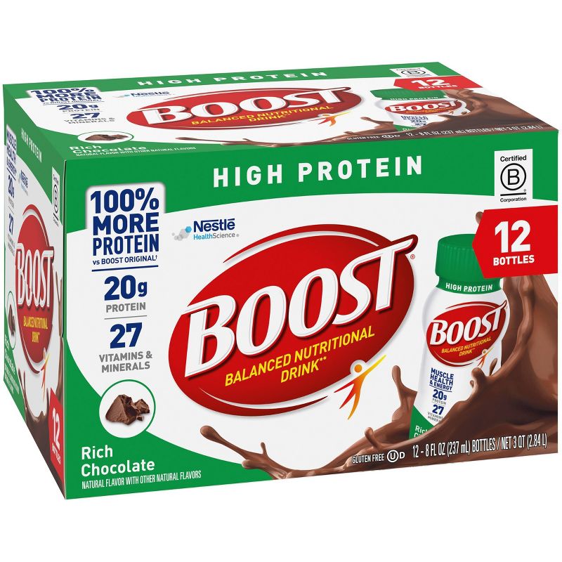 Boost High Protein Nutritional Shake - Chocolate - 12pk, 3 of 7