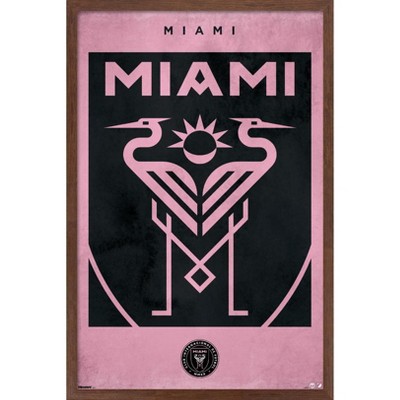 Trends International MLS Inter Miami CF - Logo 25 Framed Wall Poster Prints